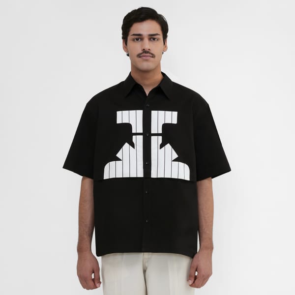 MARGN — Hydrant Applique Shirt- BL