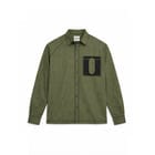 Canopy Denim Shirt Full Sleeves- Olive view 1
