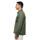 Canopy Denim Shirt Full Sleeves- Olive view 4