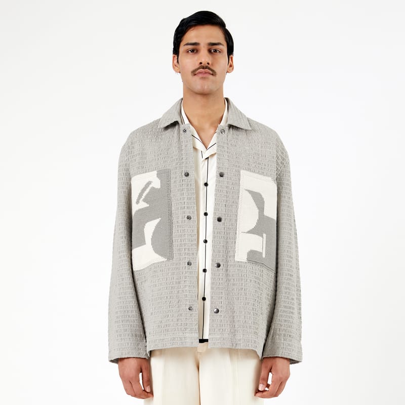 Collagen Overshirt 102- Gray