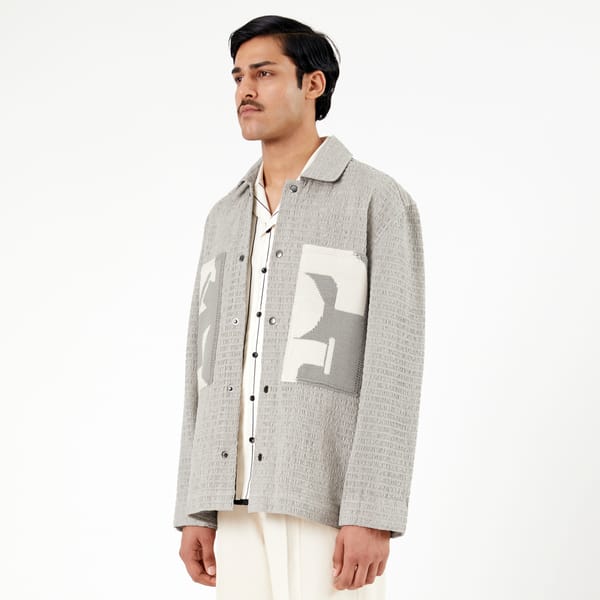 MARGN — Collagen Overshirt 102- Gray