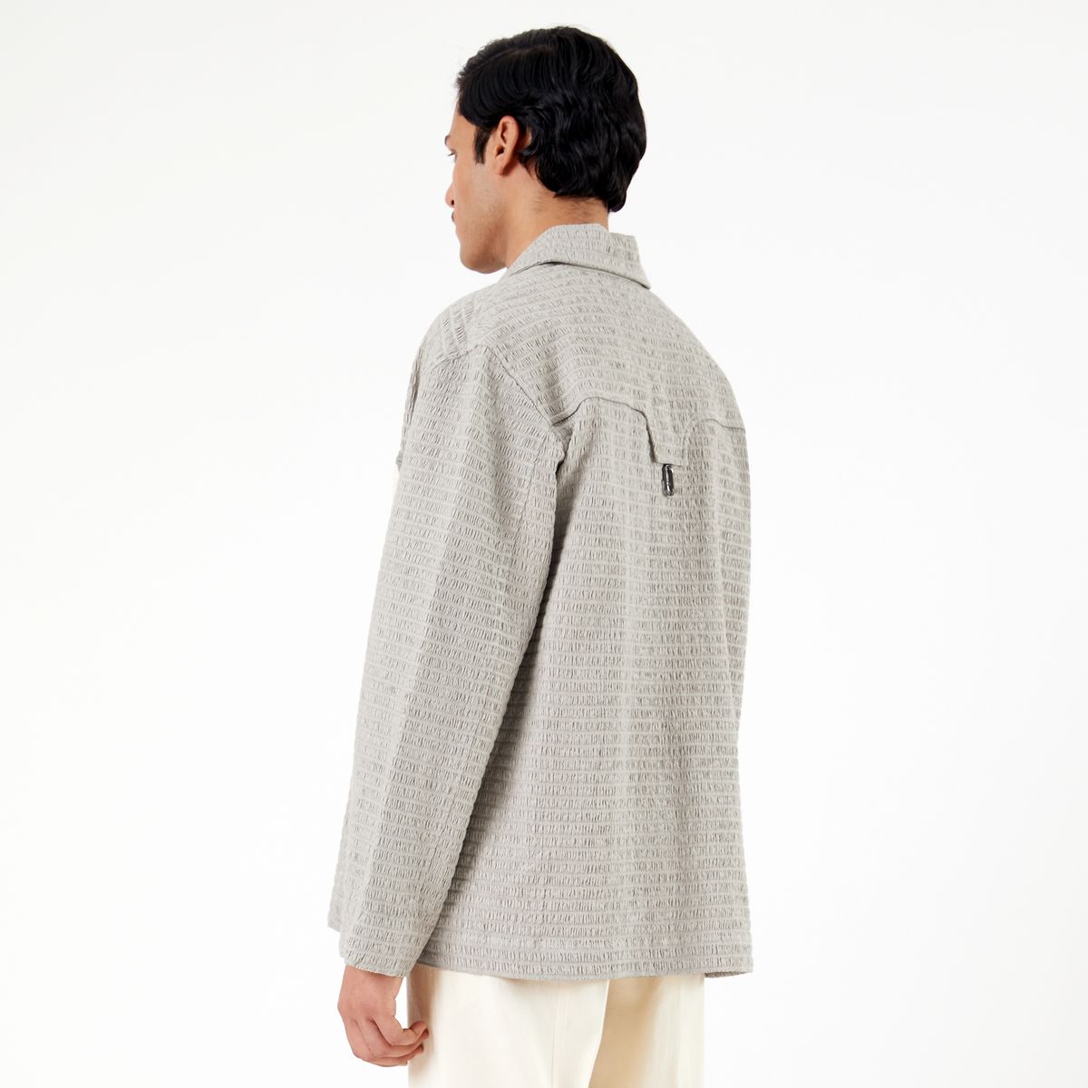 Collagen Overshirt 102- Gray - image 3