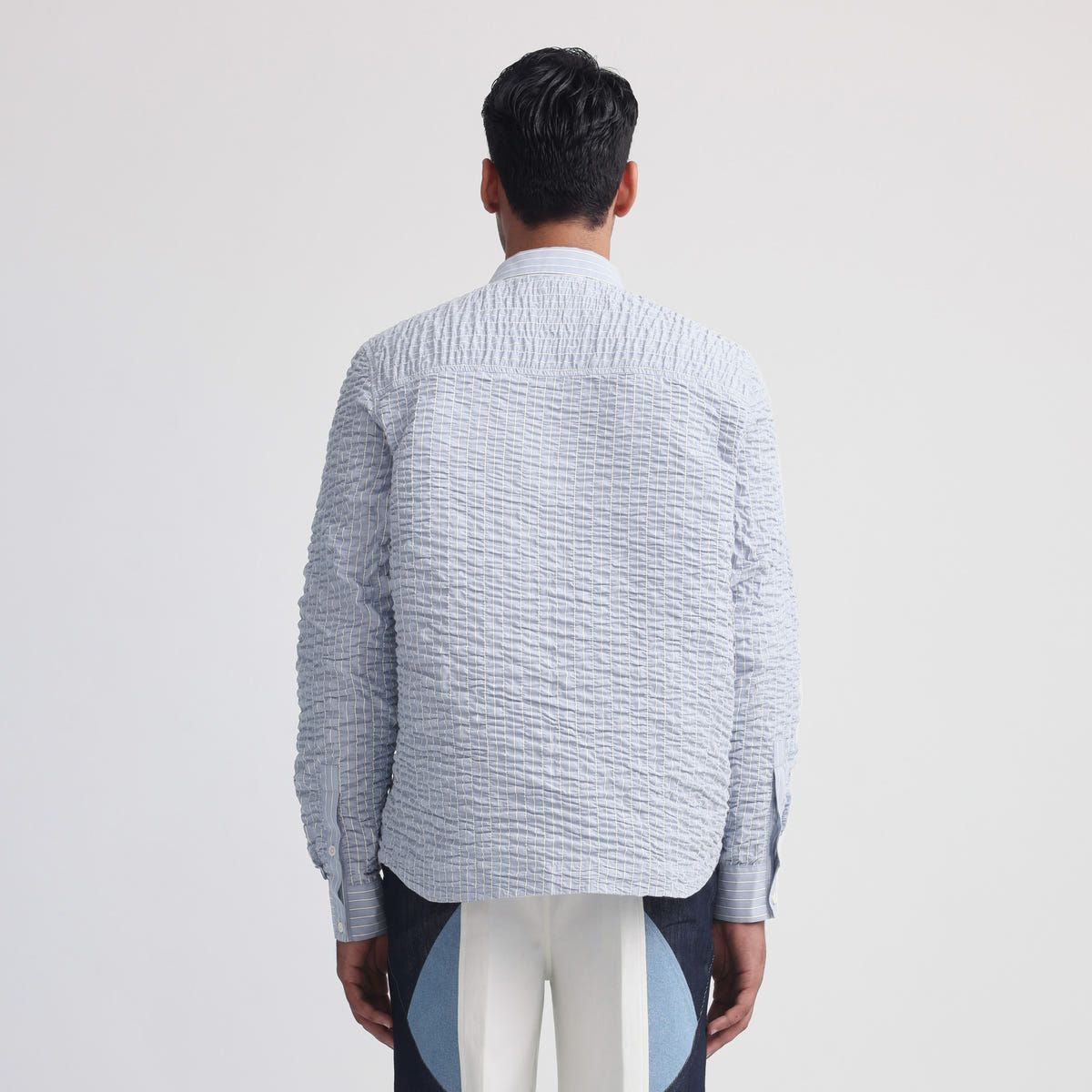 Actin Wrinkled Stripe Shirt - image 3