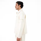 Elbow Overshirt- Off White view 3