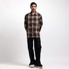 Medullary Ombre Checks Shirt - Brown view 6