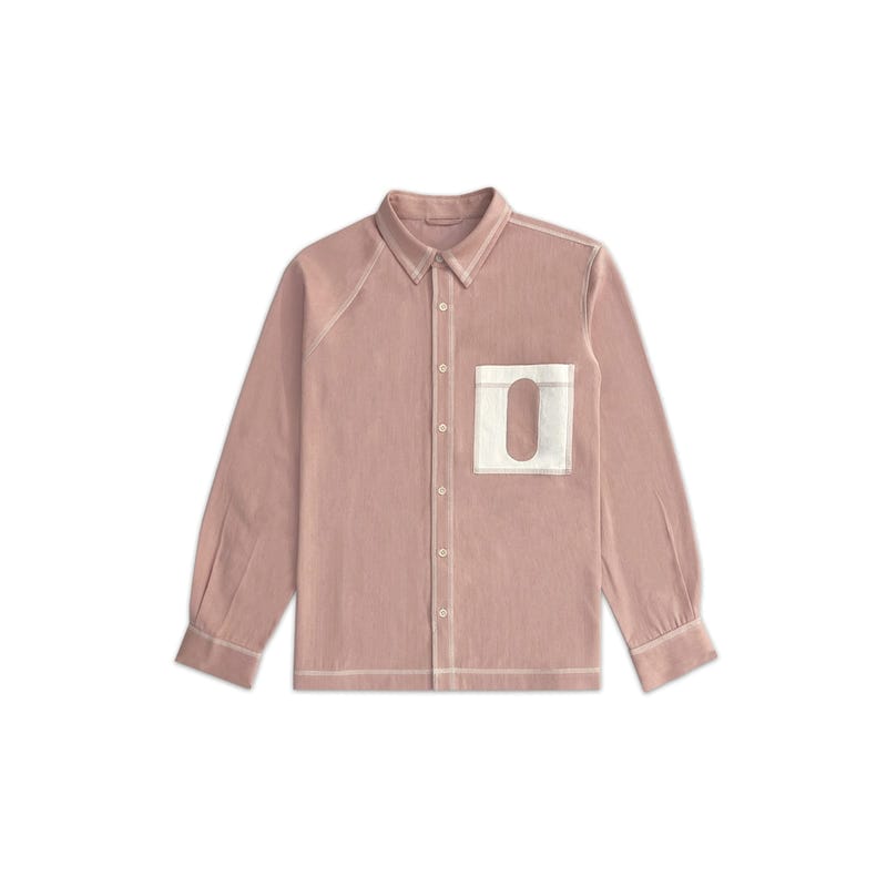Canopy Denim Shirt- Salmon