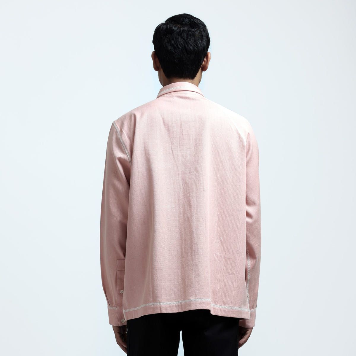 Canopy Denim Shirt- Salmon - image 4