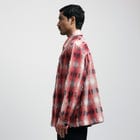 Medullary Ombre Checks Shirt- Red view 3