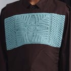 Epidermis Crochet Applique Vest- Dark Brown view 2
