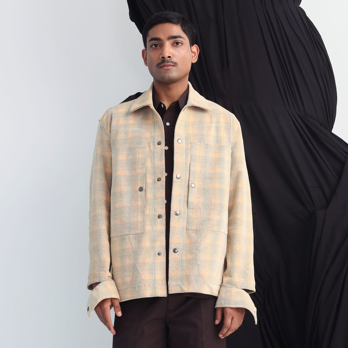 Corduroy Checks Overshirt - image 1
