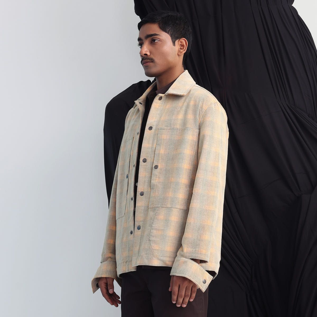 Corduroy Checks Overshirt - image 3