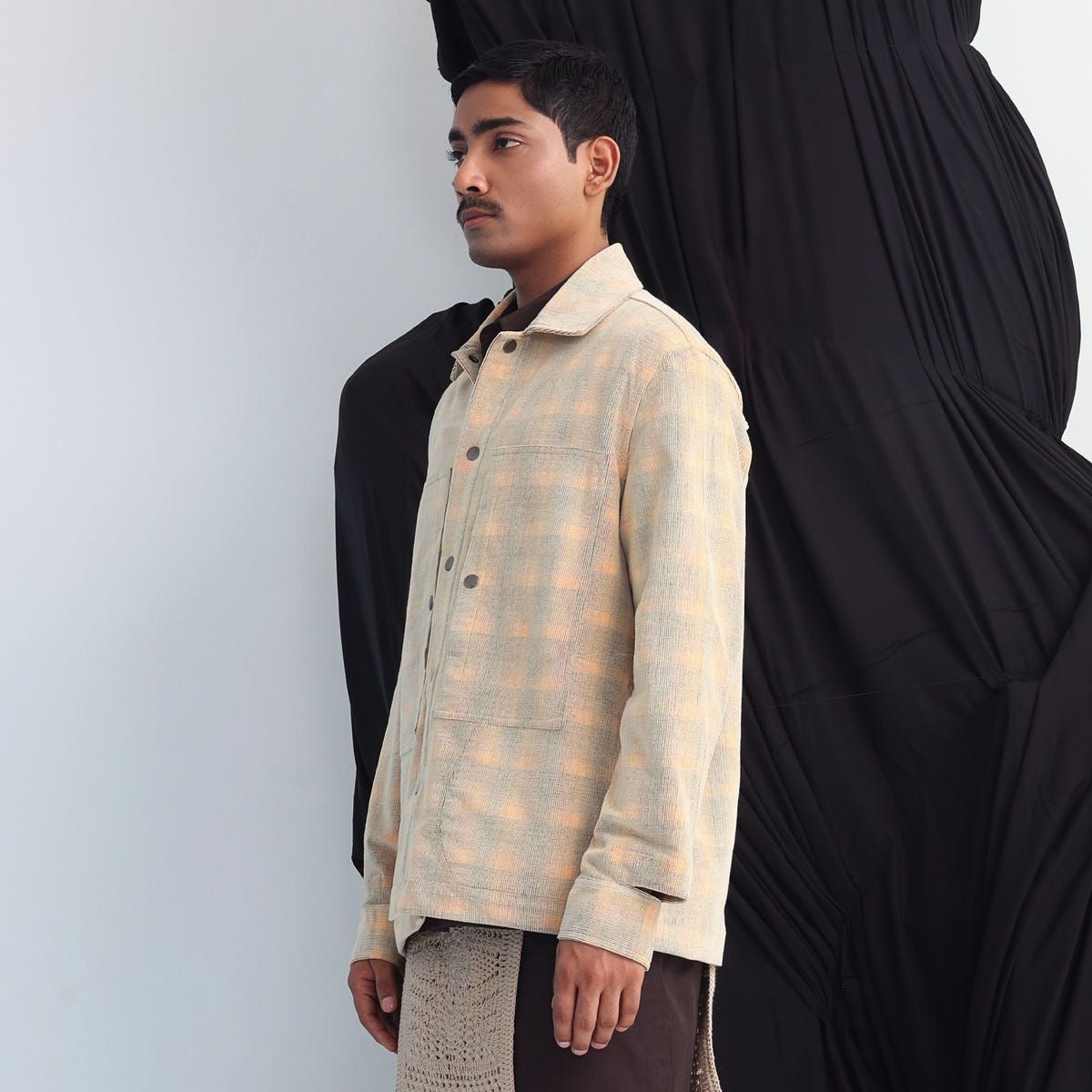 Corduroy Checks Overshirt - image 6