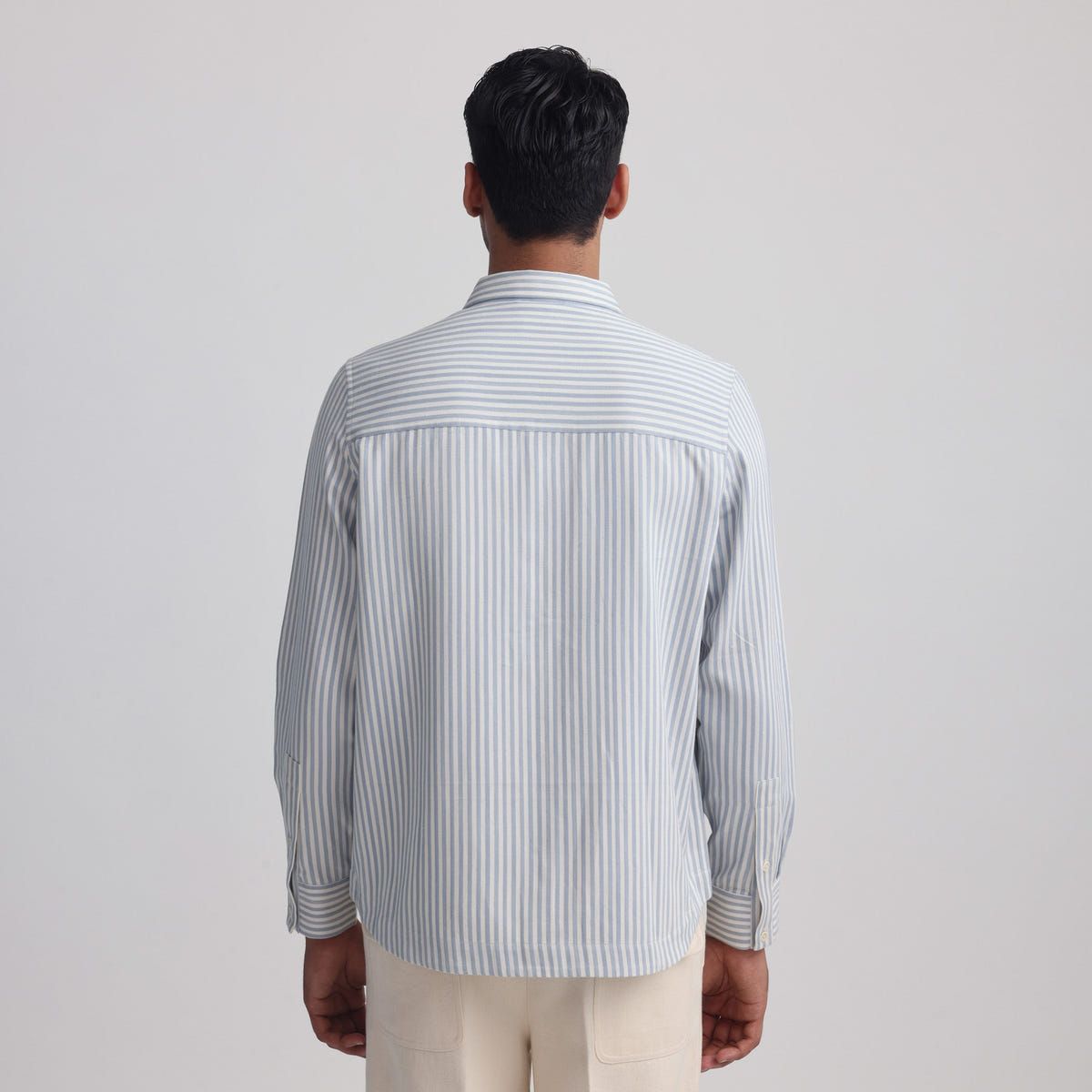 Vertebrae Symbolic Shirt Full Sleeves - Blue and White Stripes - image 3