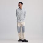 Vertebrae Symbolic Shirt Full Sleeves - Blue and White Stripes view 4