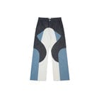 Border Panelled Trousers-Blue view 1