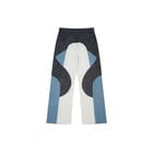 Border Panelled Trousers-Blue view 2