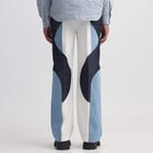 Border Panelled Trousers-Blue view 5