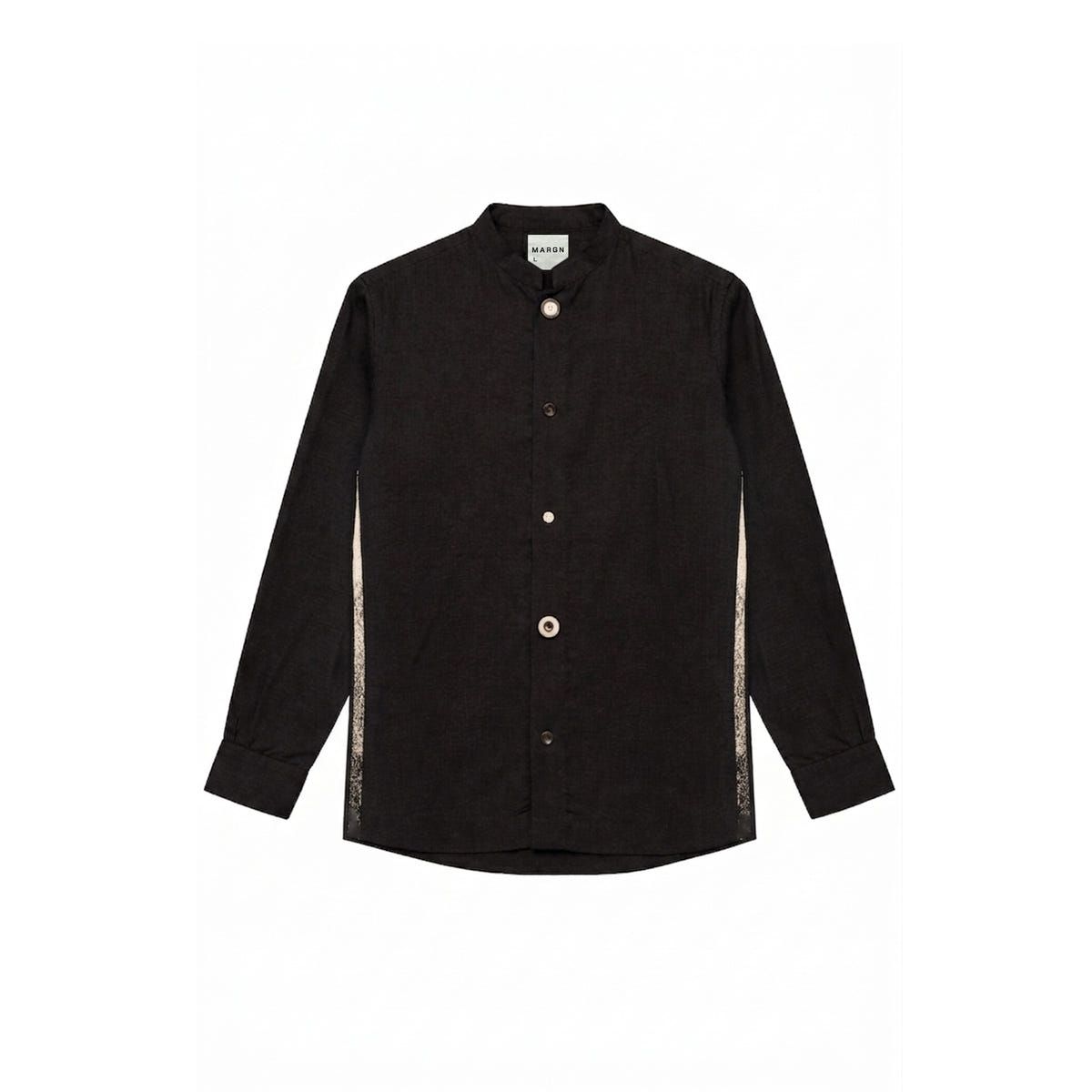 TENDON LINEN BLEND SHIRT- BL - image 1