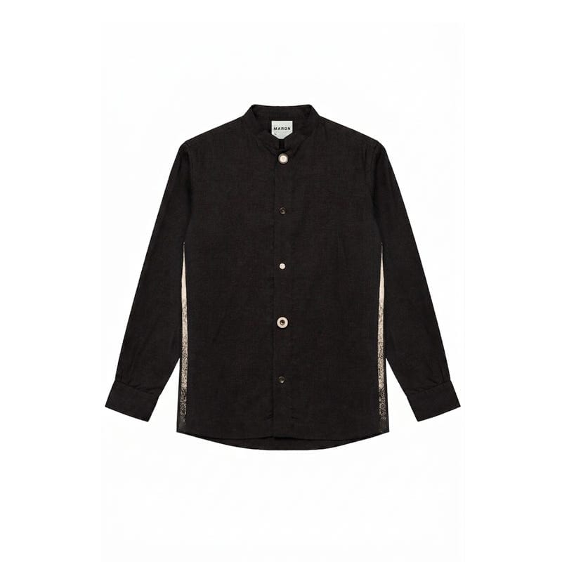 TENDON LINEN BLEND SHIRT- BL