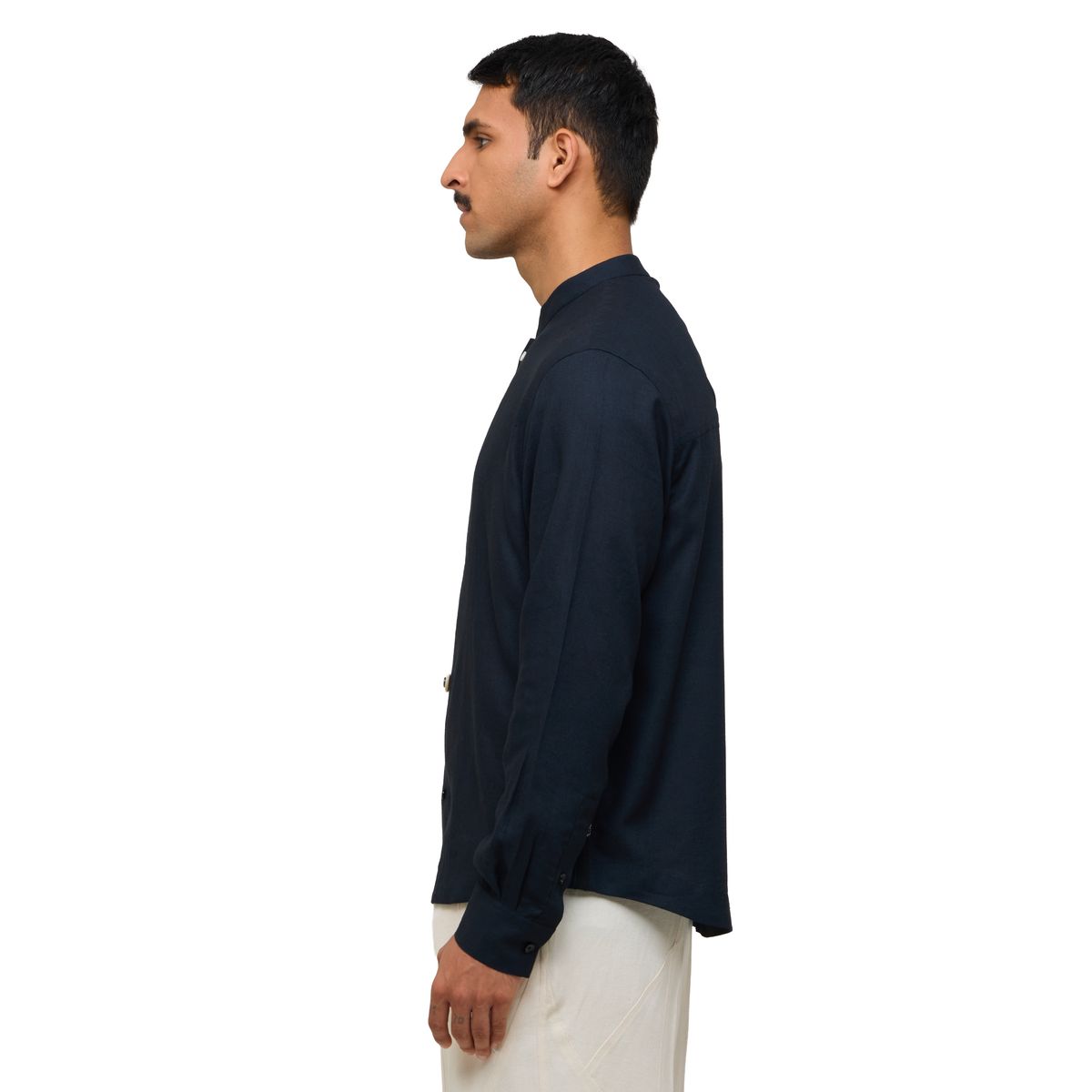 TENDON LINEN BLEND SHIRT- BL - image 4