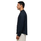 TENDON LINEN BLEND SHIRT- BL view 4