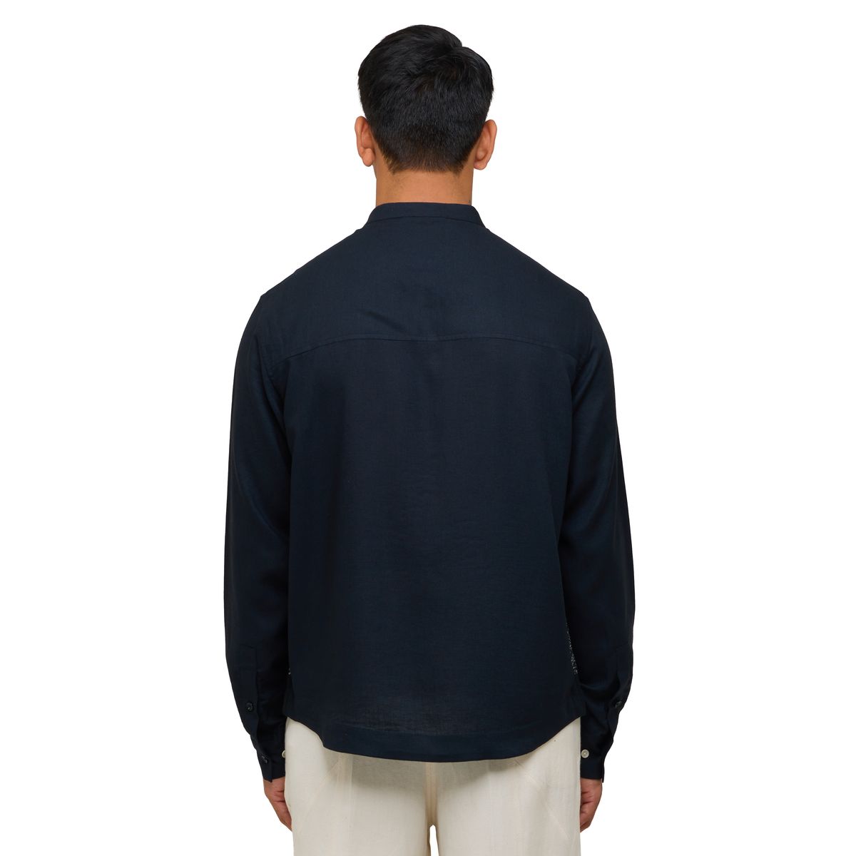 TENDON LINEN BLEND SHIRT- BL - image 5