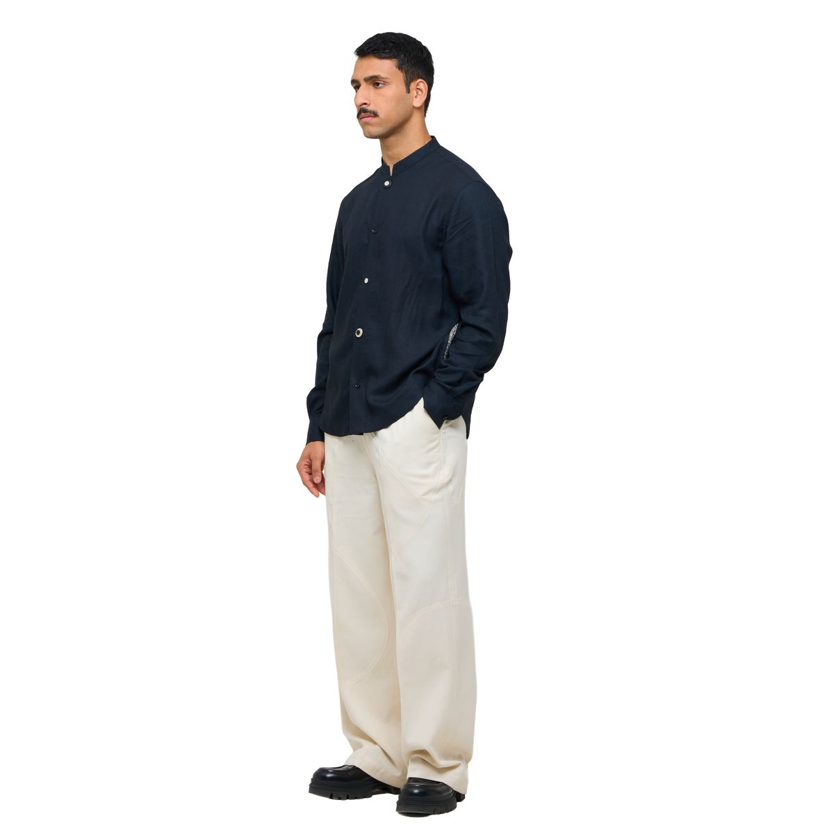 TENDON LINEN BLEND SHIRT- BL - image 6