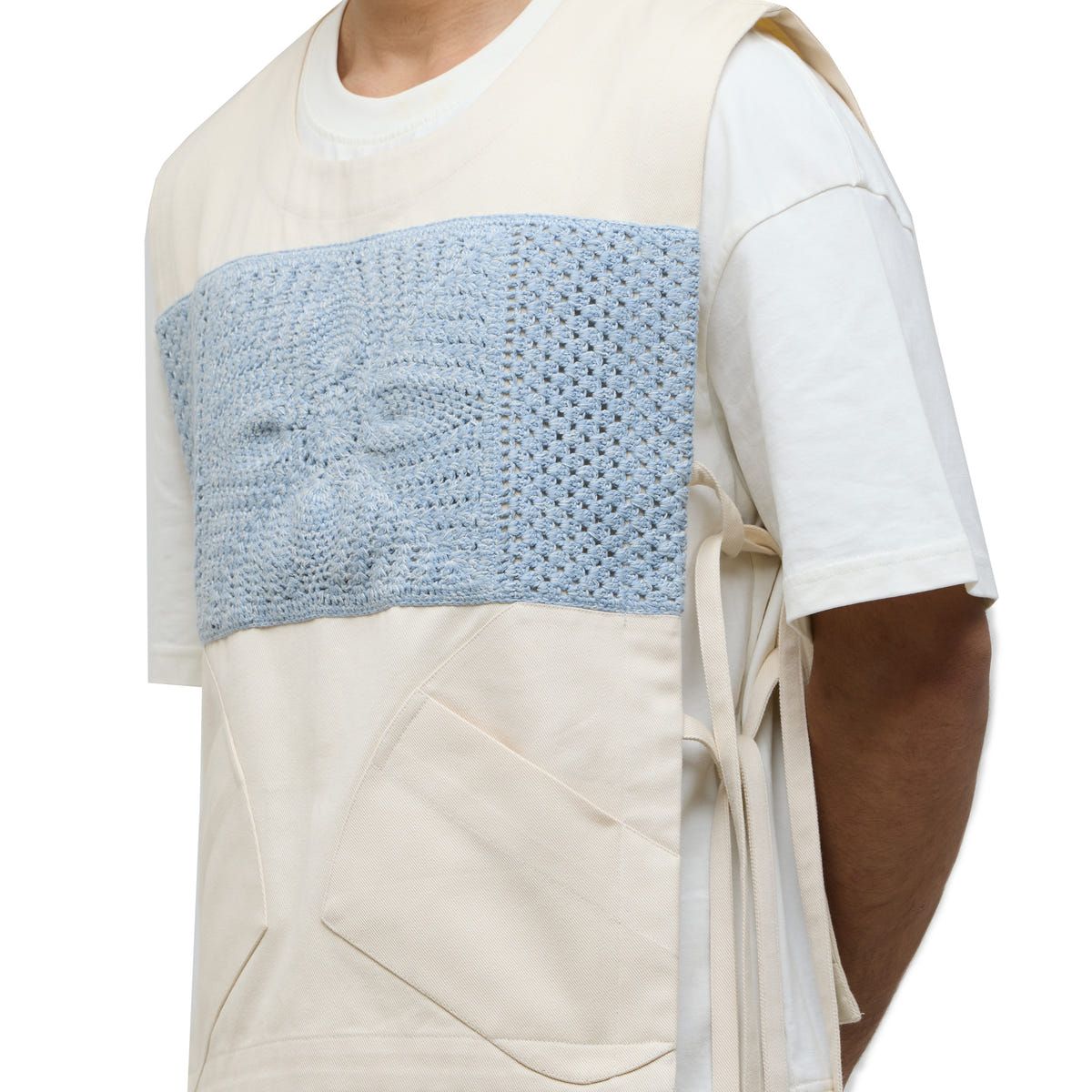 Epidermis Crochet Applique Vest - OW - image 3
