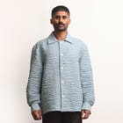 Actin Wrinkled Maheshwar Overshirt- Blue view 1