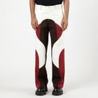Border Panelled Trousers-Red view 2