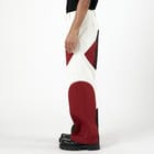 Border Panelled Trousers-Red view 3
