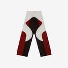 Border Panelled Trousers-Red view 6