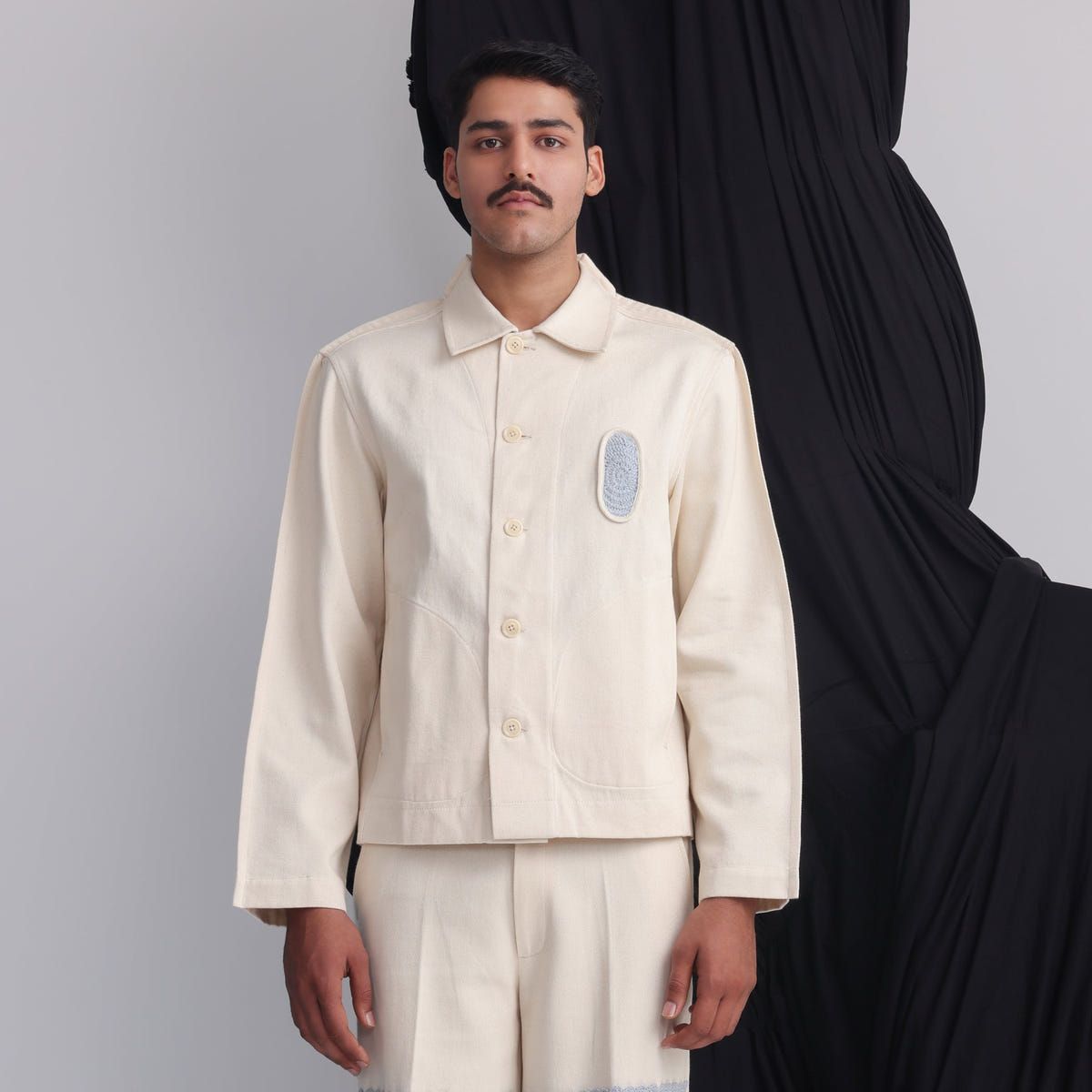 Canopy Margn Overshirt- Off-White - image 1