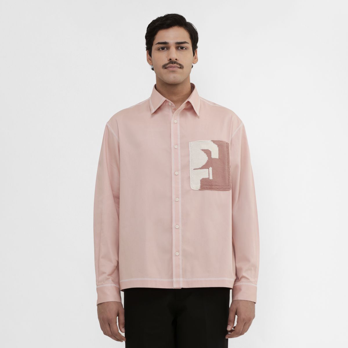 HandKnit Patch Pocket Shirt- SA - image 1