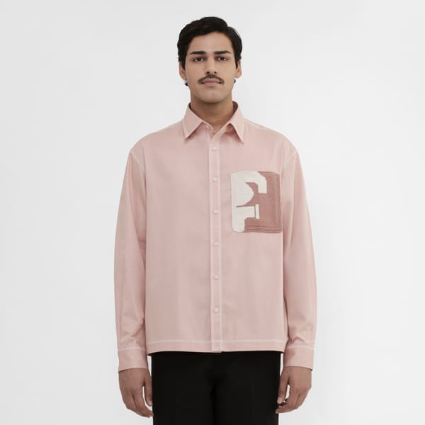 MARGN — HandKnit Patch Pocket Shirt- SA