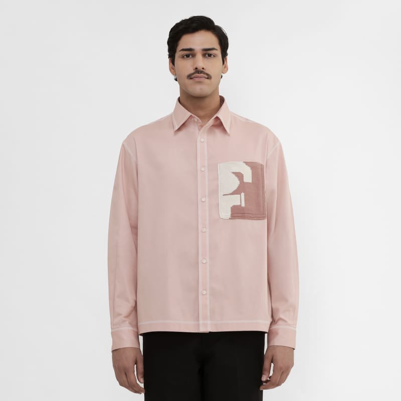HandKnit Patch Pocket Shirt- SA