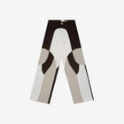 Border Panelled Trousers- Beige view 1