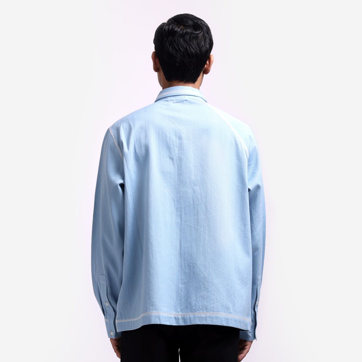 Canopy Denim Shirt- Full Sleeves- Blue - image 4