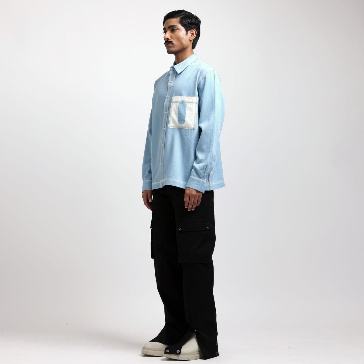 Canopy Denim Shirt- Full Sleeves- Blue - image 5