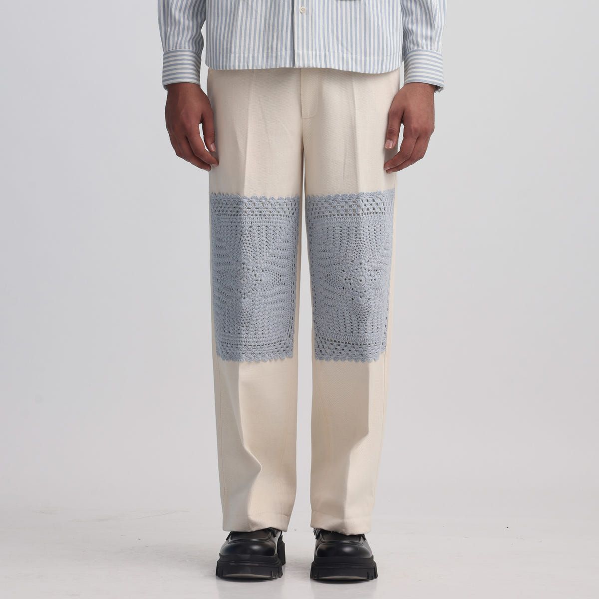 Epidermis Crochet Applique Trouser - OW - image 1