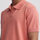 Canopy Striped Polo- Salmon view 4