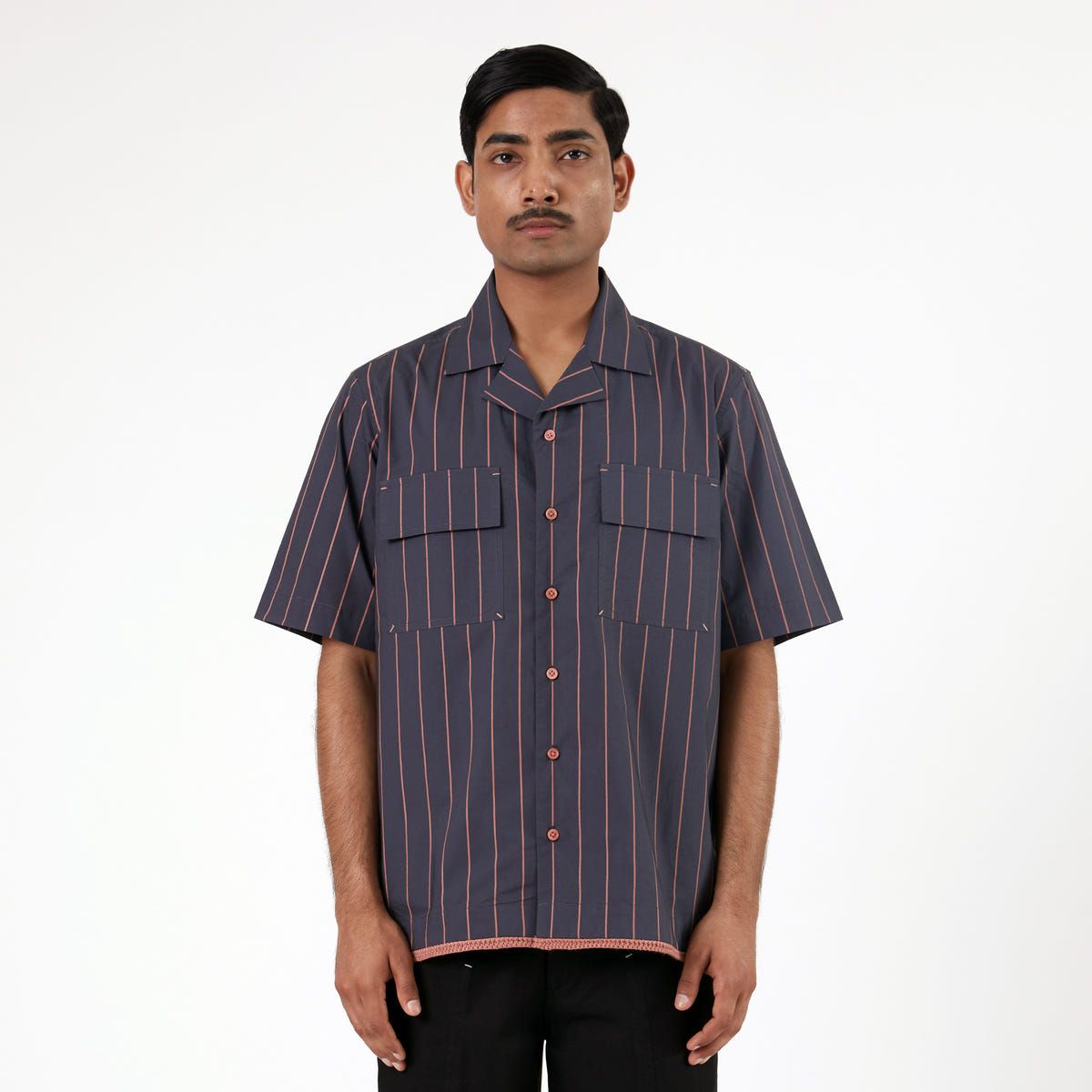 Regiment Striped Shirt- GR - image 1