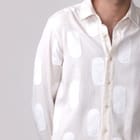 Nucleus Argyle Applique Shirt- Off White view 4