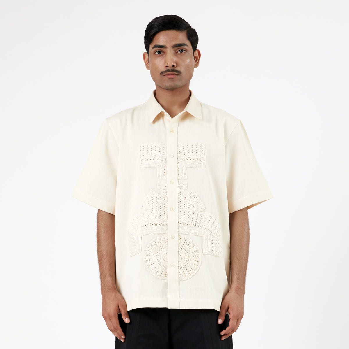 Hydrant Symbolic Applique Shirt-OW - image 1