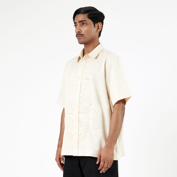 MARGN — Hydrant Symbolic Applique Shirt-OW