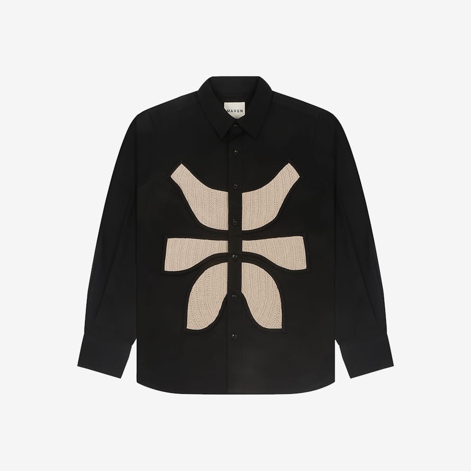 Vertebrae Symbolic Shirt Full Sleeves- Black - image 1