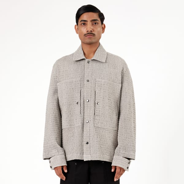 MARGN — Collagen Overshirt 101- Gray