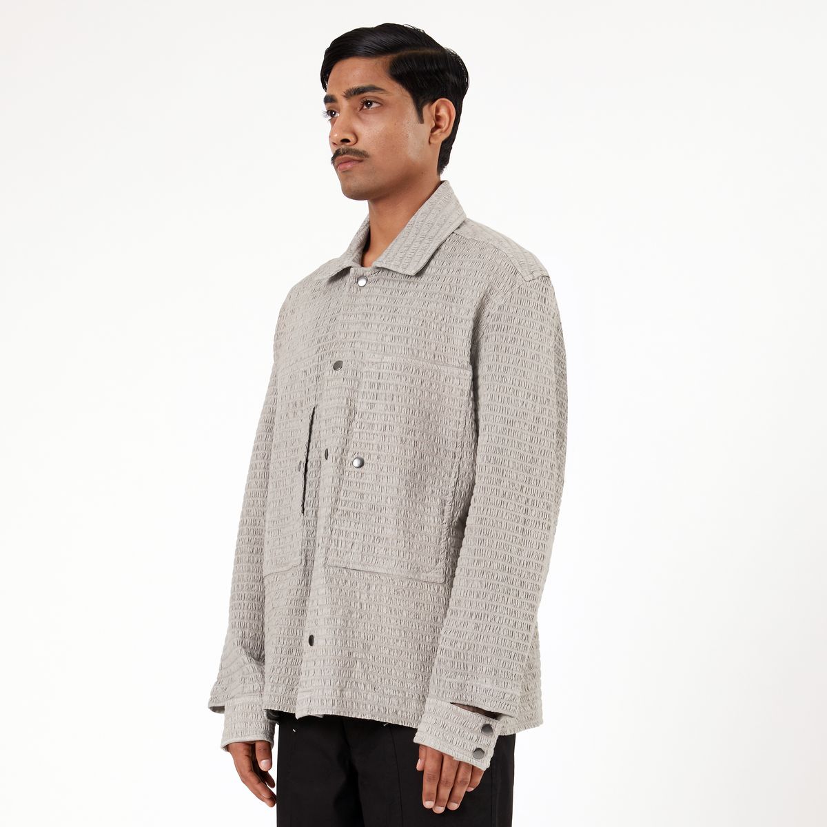 Collagen Overshirt 101- Gray - image 2