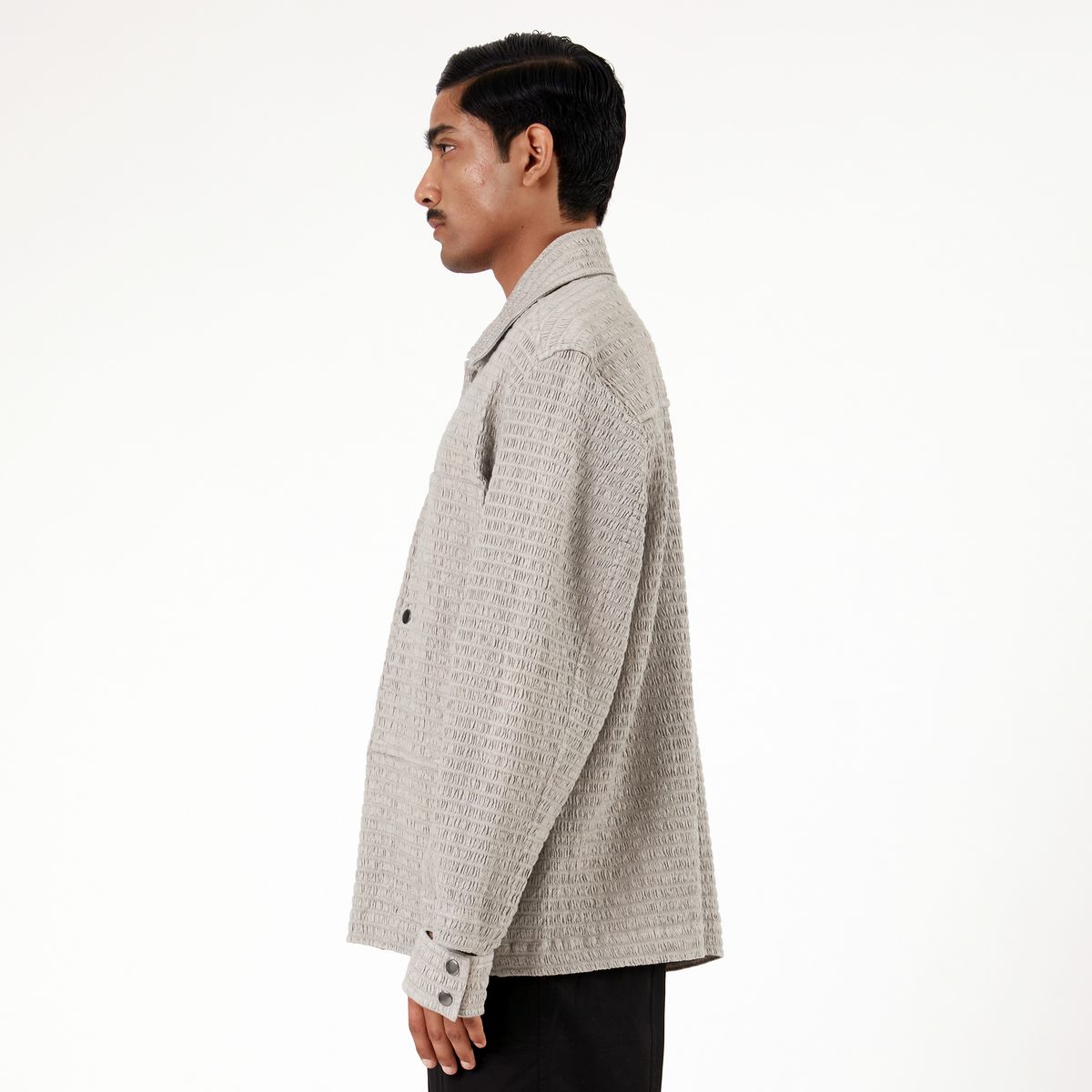 Collagen Overshirt 101- Gray - image 3