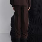 Epidermis Crochet Applique Trouser- Dark Brown view 2
